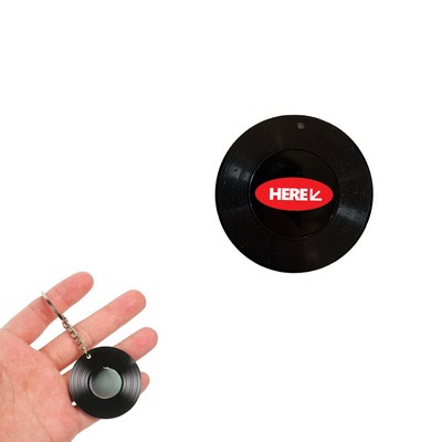 Record Music Keychain