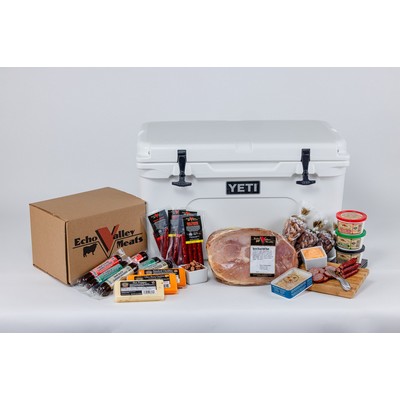 24pc Spiral Ham Gift Set w/ a YETI Tundra 45 (White)
