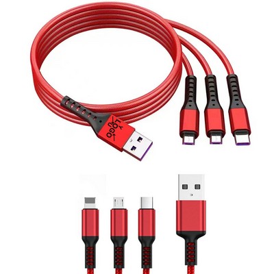 3-in-1 Braided Charger Cable