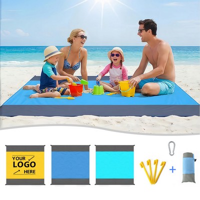 Outdoor Foldable Beach Blanket W/ Storage Bag(82"x82")