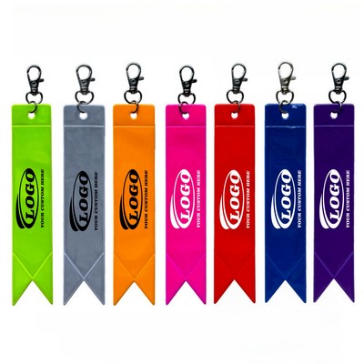 Reflective Safety Tag Keychain