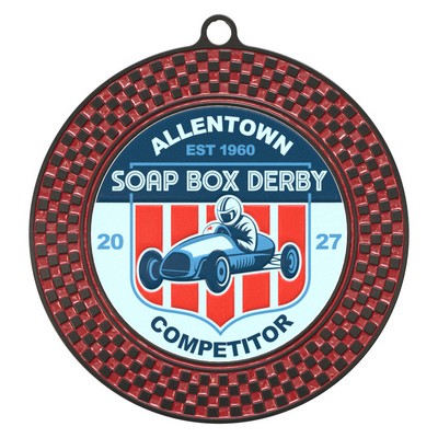 Vibraprint® Checkered Insert Medallion (3")