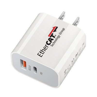 Dual-Port A&C 20W Wall Charger