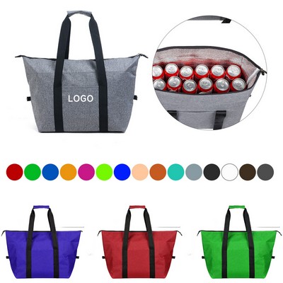 Foldable Reusable Large-Capacity Supermarket Insulation Shopping Cooler Bag