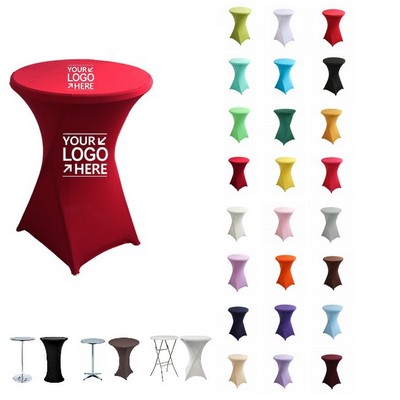 2.5' Spandex Cocktail Table Cover-280GSM Stretch Fabric