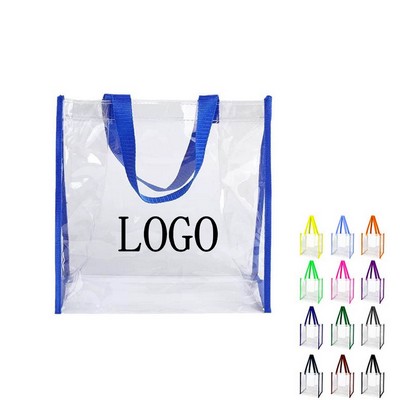 Transparent PVC Stadium Tote