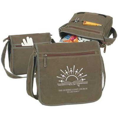 12 Oz. Canvas Messenger Bag