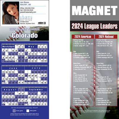 Colorado Pro Baseball Schedule Magnet (3 1/2"x8 1/2")