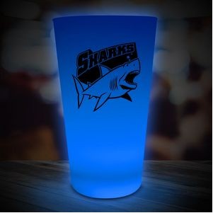 16 Oz. Blue Neon Look Pint Glass