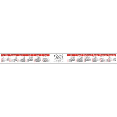 Stick-A-Strip™ Red & Black Keyboard Calendar