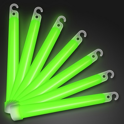 6 inch GREEN Glow Sticks - BLANK