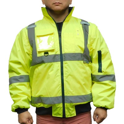 Reversible Bomber Safety Jacket 3 In 1