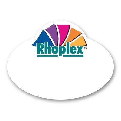 Full Color 50 Mil Name Badge (2.125"X3.875") Oval - No Personalization