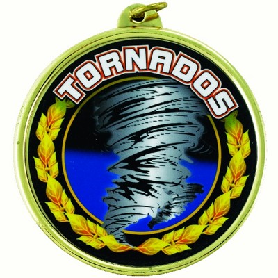 2 ¼" TM Series Academic Medal w/Buffalo Mascot Mylar Insert