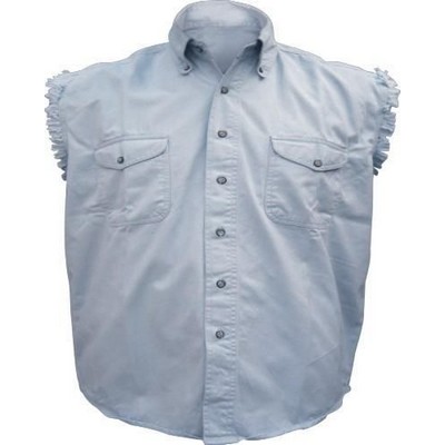 Light Blue Men's Sleeveless Shirt