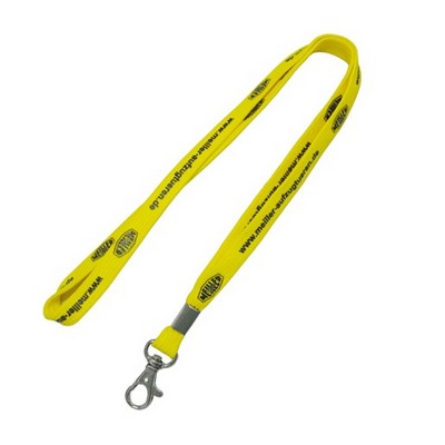 5/8" Yellow Tubular Lanyard (15 Mil)