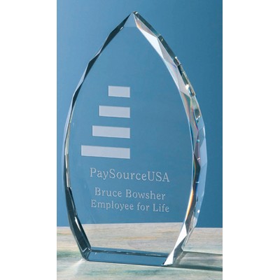 Faceted Point Optical Crystal Award