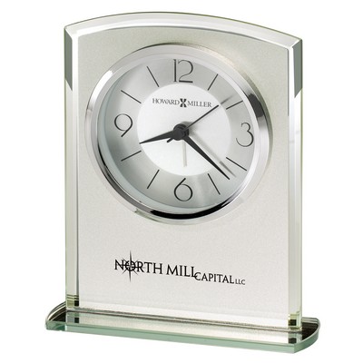 Glamour Frosted Glass Tabletop Clock
