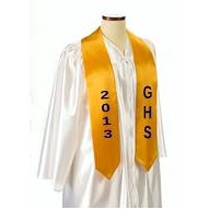 Custom 72" Graduation Sash - Gold