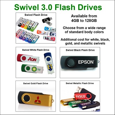 Swivel 3.0 Flash Drive - 32 GB Memory