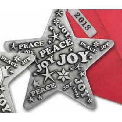 Stock Design Pewter Star Ornament (ColorQuick)
