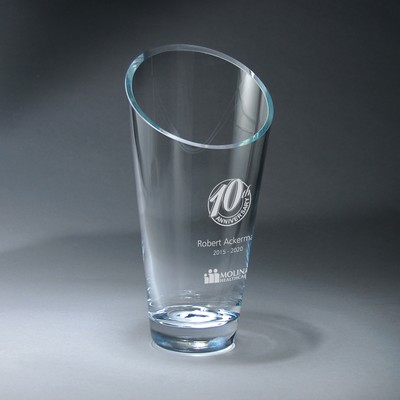 Medium Slant Top Vase
