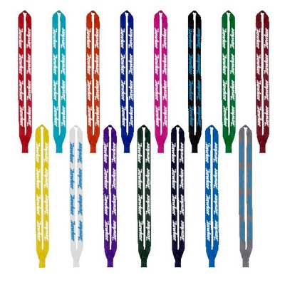 IMPORT Rush 3/4" Polyester Lanyard with Sewn Silver Metal Split-Ring