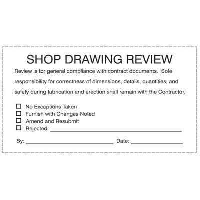 Traditional Wood Stamp RF142 - 2 7/8" x 5" Impression