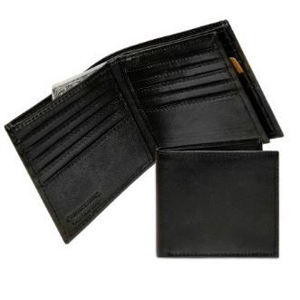 Ashlin® Designer Men's Caleb Midnight Black Hipster ID Wallet