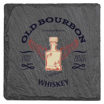 4" x 4" Square Slate Coaster