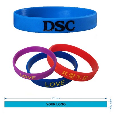 Debossed Silicone Wristband