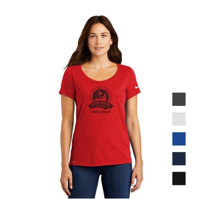 Nike Women's Dri-FIT Cotton/Poly Scoop Neck Tee