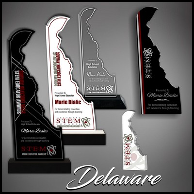 11" Delaware Black Budget Acrylic Award