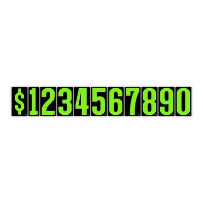 Vinyl Highlights 5 1/2" Digits (Green/Black)