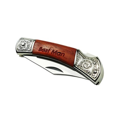 Rosewood Compact Pocket Knife