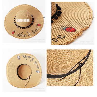 Protective Beach Straw Hat
