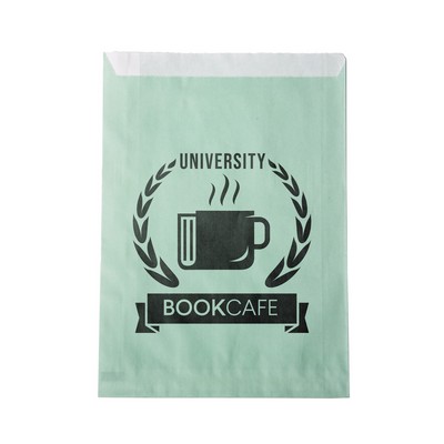 One-color Colored Paper Bag Green (7.5"W x 10"H)