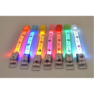 LED Light Up Slap Wristband
