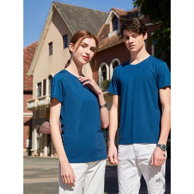 Slk cotton high-end srewneck T-shirt 200g Stock