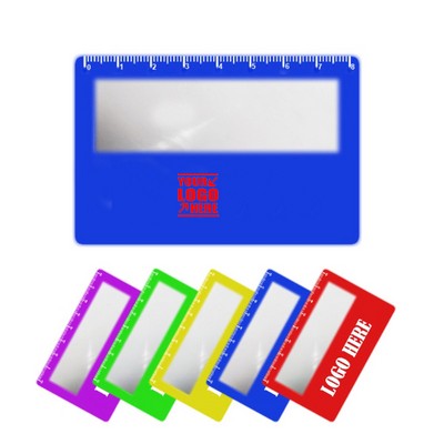 Credit Card Magnifier w/Measurement Marks