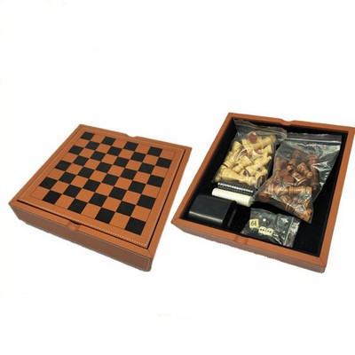 Light luxury leather chess board