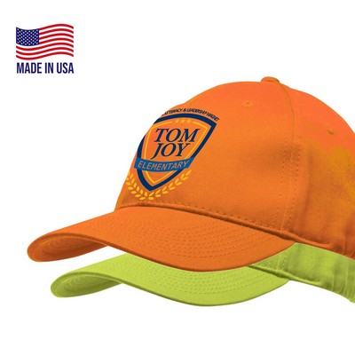 USA-Made Safety Structured Twill Cap