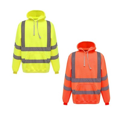 VISIPRO Reflective Safety Hoodie with Bands & Brace - 280G