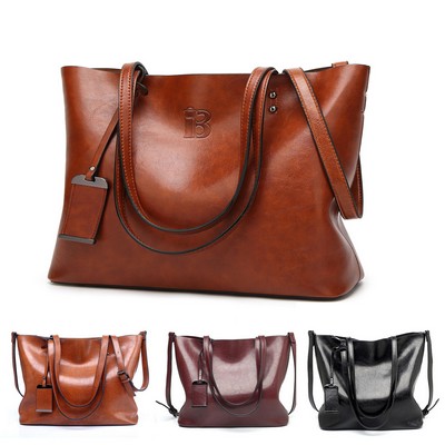 PU Leather Handbags Tote Bag for Women