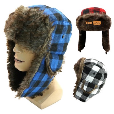 Plaid Trapper Hat