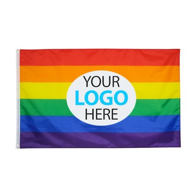 3 x 5' Double Side Boat Flag w/ Logo