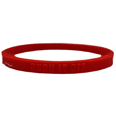 1/4 Inch Embossed Wristbands