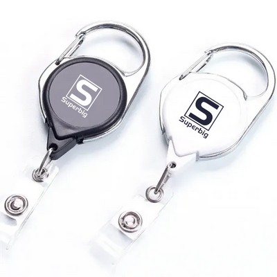 Heavy Duty Carabiner Badge Reel