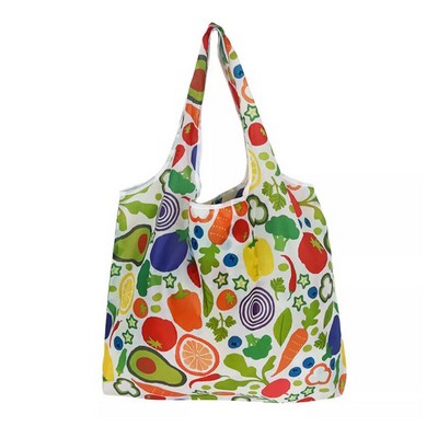 Full Color Polyester Foldable Tote Bag