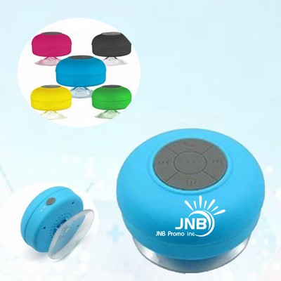 Splash-Resistant Speaker with Suction Cup